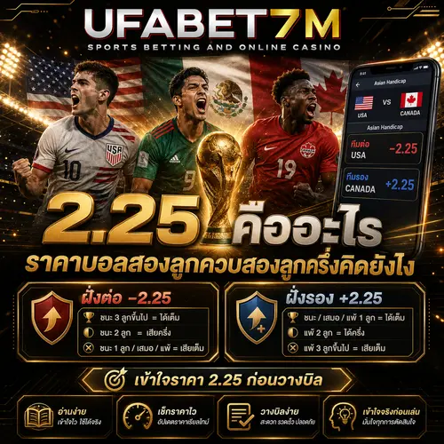 2.25 คืออะไร ราคาบอลสองลูกควบสองลูกครึ่งคิดยังไง