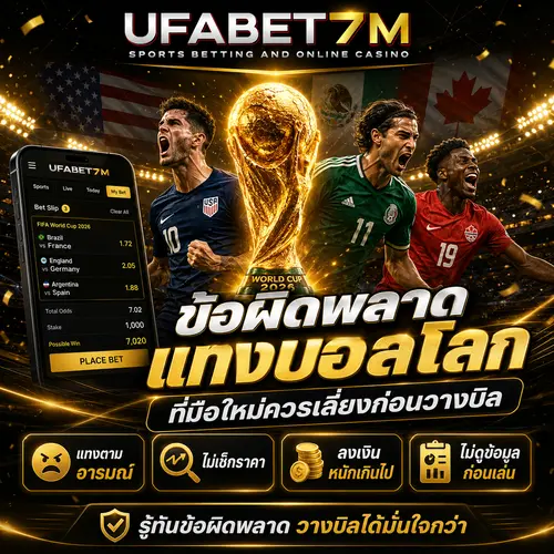 ข้อผิดพลาด แทงบอลโลก ที่มือใหม่ควรเลี่ยงก่อนวางบิล