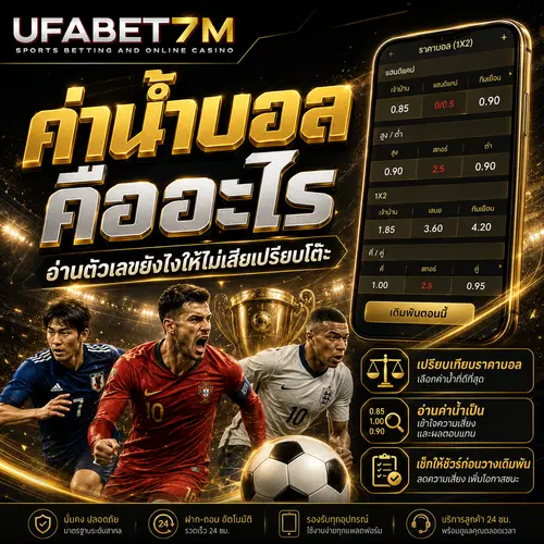 ค่าน้ำบอล คืออะไร อ่านตัวเลขยังไงให้ไม่เสียเปรียบโต๊ะ