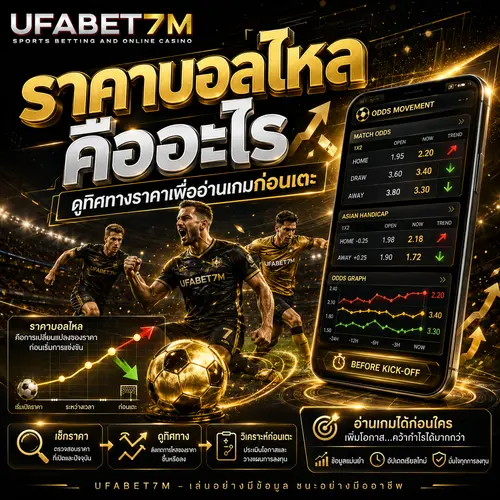ราคาบอลไหล คืออะไร ดูทิศทางราคาเพื่ออ่านเกมก่อนเตะ